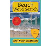 Beach Word Search: Beach Word Search Puzzle Book: Word Searches with Easy-to-Read Print about Coastal Life, Sand, Waves, and Seaside Fun | 6 x 9 Inches, 110 Pages | 55 Puzzles