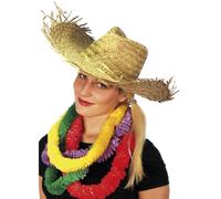 Beachcomber Hawaiano Cappello di Paglia Donna Uomo Festa Spiaggia Costume