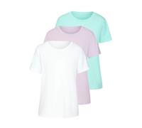 BEACHTIME by LASCANA Maglietta acqua / sambuco / bianco Donna - Abbigliamento - Taglie comode - Maglie e top - Maglie e T-shirt BEACHTIME by LASCANA S-M