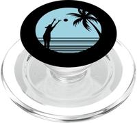 Beachvolley sulla sabbia sotto le palme PopSockets PopGrip per MagSafe