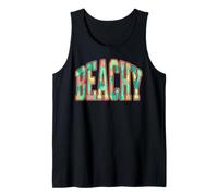 Beachy Word Summer Vibes Ocean Waves Fiori Tropicali Canotta