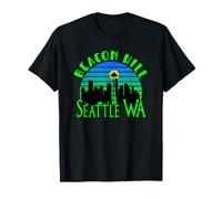 Beacon Hill Seattle WA Beacon Hill quartiere con Skyline Maglietta