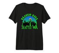 Beacon Hill Seattle WA Beacon Hill quartiere con Skyline Maglietta Premium