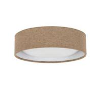 Beacon Lighting Plafoniera Uno, beige, tessuto, Ø 25 cm, GX53 Beacon Lighting