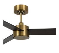 Beacon Lighting Ventilatore Beacon con luce Climate IV in ottone/noce, silenzioso Beacon Lighting