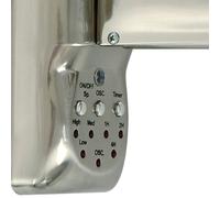 Beacon Lighting Ventilatore da parete Beacon Breeze cromato/chiaro Ø 41 cm silenzioso Beacon Lighting