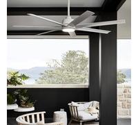 Beacon Lighting Ventilatore da soffitto Beacon con luce Atlanta bianco 142 cm silenzioso Beacon Lighting