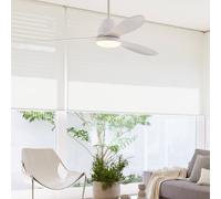 Beacon Lighting Ventilatore da soffitto Beacon con luce Whitehaven bianco silenzioso Beacon Lighting