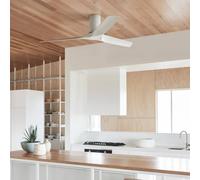 Beacon Lighting Ventilatore da soffitto Beacon Londo bianco, motore a corrente continua, Ø 132 Beacon Lighting