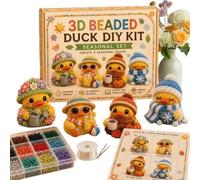Bead Animal Craft Making Kit With Cute Duck Design,Handmade Beading Set