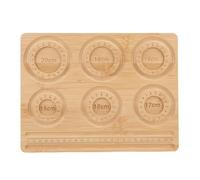 Bead Board for Jewelry Making, Solid Wood Bead Tray with 15-20 cm Scale for Jewelry Design, Handcrafting and Bead Organizing