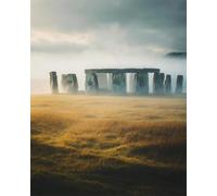 Bead Embroidery Kits Stonehenge, Inghilterra Paesaggio 9CT 30x40cm | Kit Per Ricamo A Punto Croce Con Perline Diy，Artigianato，Arte Dell'Ago，Regali Per Le Feste