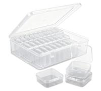 Bead Organizer - Clear Jewelry Organizer Case, Small Bead Organizers, Trasparente Beads Dividers Container, Mini Clear Jewelry Case For Jewelries Sewing Embroidery Earring Bracciale Nails Screws
