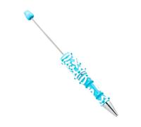 Bead Pens, Bullet Shaped Ballpoint Pen with Beads, 5.71x0.63 Inches Fun Jewelry Making School Supplies, Craft Stationery for Teachers and Students, Journaling, Drawing, Note Taking, Graduation Gift