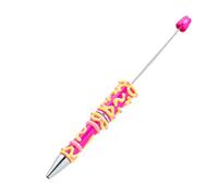 Bead Pens, Bullet-Shaped Beaded Ballpoint Pens for Crafting and Journaling, School Stationery Supplies for Teachers Students Graduation Notes and Home Projects, 5.71x0.63 Inches