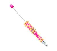 Bead Pens, Bullet Shaped Beaded Ballpoint, Writing Ballpoint Pen, Smooth Ink Stationery, Compact Size, Excellent for Teachers, Students, Notes, Journaling, School, Crafting, Graduation, Home Use