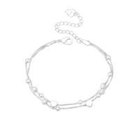 Bead Planet Bracelet for Female Students Small Fresh Love Round Hand Jewelry Heart To Bracciale in acciaio inox per uomo, Taglia unica, Metallo, Nessuna pietra preziosa