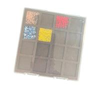 Bead Storage Systems - Vassoio in feltro a 9 scomparti, protegge i gioielli dai graffi, espandibile per progetti artigianali, vassoio professionale per la creazione di gioielli