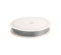 Bead Wire, Stainless Steel Thread, Thin Flexible Gold Silver String, Anti Knot Soft Construction, Crafting Cord for Jewelry Making and Ornaments, Great Color, Fine Gauge, Spool Supplies