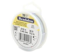 Beadalon 19-Strand Bead Stringing Wire, 0 cm, Bianco, Piedi