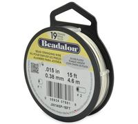 Beadalon 19 Strand Perline Accordatura Filo Acciaio Inox Colore a Scelta Misura