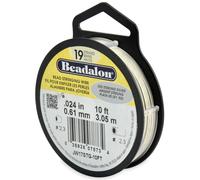 Beadalon 19 Strand Perline Accordatura Filo Acciaio Inox Colore a Scelta Misura