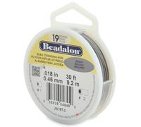 Beadalon 19 Strand Perline Accordatura Filo Acciaio Inox Colore a Scelta Misura