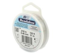 Beadalon® 49 fili filo per corde di perline in acciaio inossidabile Molti...