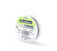 Beadalon 7 - Filo per perline 0.010" (0.25mm) multicolore