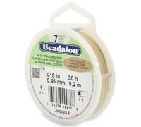 Beadalon 9.2m Reel 0,46 Millimetri Diametro 7 Strand Wire, Argento/Oro