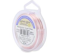 Beadalon Artistic Wire 22 Gauge Argento Placcato Color Oro Rosa 9.1 m