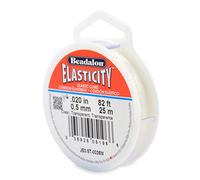 Beadalon - Cordino elastico Elasticity, diametro 0,5 mm, 25 m, trasparente