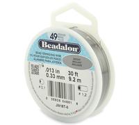 Beadalon Filo 49 Strand Acciaio Inox Perlina Accordatura Scegli Colore Misura