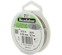 Beadalon JW01-T-0 Filo per corde a 7 fili 0,012" (0,30 mm) 30 ft (9,1 m) Luminoso, 012