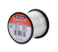 Beadalon - Filo elastico Elasticity, 0,8 mm, 100 m, colore: Trasparente
