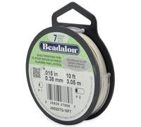 Beadalon® Filo per corde 7 fili filo di perline in argento sterling 925...
