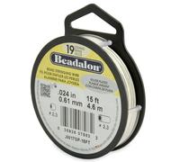 Beadalon® Filo per corde di perline in acciaio inossidabile 19 fili ...