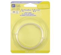 Beadalon - Filo per Gioielli artistici, Lunghezza 21 mm, Placcato Argento Resistente all'ossidazione