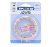 Beadalon German Style Wire, Round, Gold Color, 16 Gauge, 2.Meters by Beadalon
