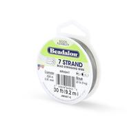 Beadalon - Rocchetto a 7 Fili, Lunghezza 9.2 m, Diametro 0,61 mm, Lucido