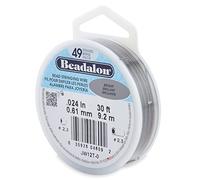 Beadalon - Rocchetto con 49 Fili, Lunghezza 9,2 m, Diametro 0,61 mm, Colore: Trasparente