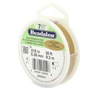 Beadalon - Rocchetto di Filo a 7 Fili, Lunghezza 9,2 m, Diametro 0,38 mm, Colore: Oro