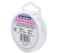 Beadalon Filo per perline Supplemax Nylon 0,15 mm 50 m Trasparente