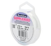 Beadalon Filo per perline in nylon Supplemax 0,40 mm 50 m Trasparente