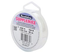 Beadalon Supplemax 0.60 mm Nylon Bead Stringing Material, 50 m, Trasparente