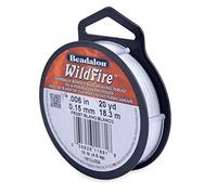 Beadalon Wildfire 0 in Frost 20 YD Filo per Perline termicamente Legato, 0.006-Inch, 18 unità