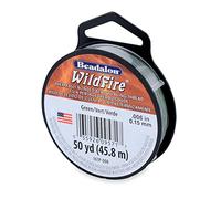 Beadalon Wildfire - Filo per perline, lunghezza 45,7 m, diametro 0,15 mm, colore: verde