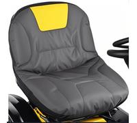 BeadChica Coprisedile per tosaerba compatibile con Craftsman, John Deere, Cub Cadet, Kubota, copertura universale per trattori tosaerba (grigio e giallo)
