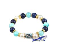 Beaded Bracelets Adjustable Coastal Beach Jewelry with Charm