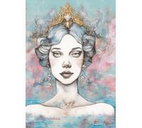 Beading Graph Paper for Loom and Square Stitch: A4 5x5 Grid Notebook for Bead Pattern Planning and Color Layouts, Sea Princess themed cover